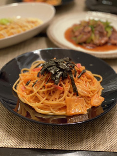 キムチクリームパスタ-レシピのメイン写真