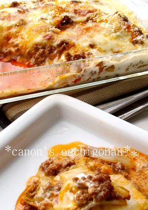 白菜と挽肉のポテト生クリームグラタン-レシピのメイン写真