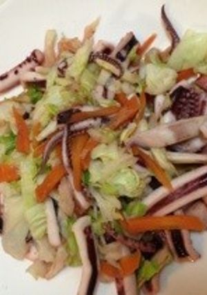 お好きな野菜で‼簡単イカの野菜炒め-レシピのメイン写真