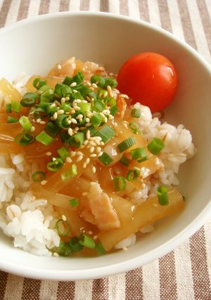 とろ～り☆大根とベーコンのあんかけご飯-レシピのメイン写真