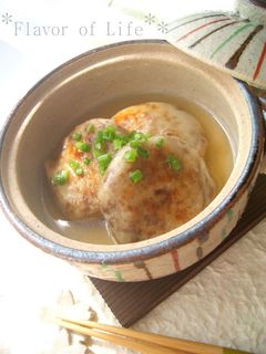 料亭風。挽肉と里芋の小判焼き とろみ餡-レシピのメイン写真