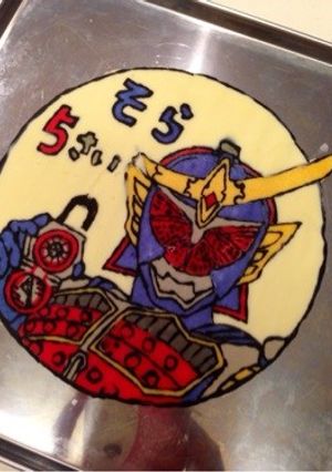仮面ライダーガイム☆チョコプレート…♩-レシピのメイン写真