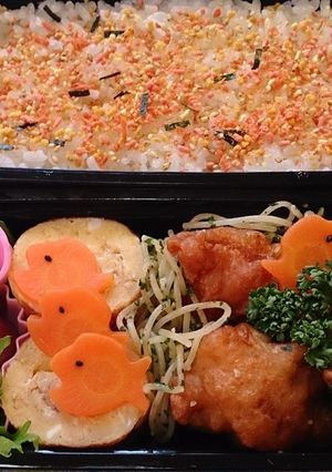 お弁当に♡ゆで人参deお魚さん-レシピのメイン写真
