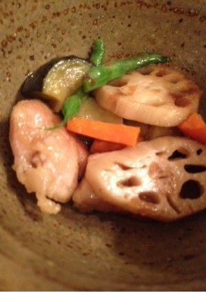 野菜と鶏肉のオリーブオイル揚げ浸し-レシピのメイン写真