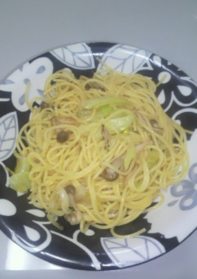 簡単♪キャベツときのこの和風パスタ-レシピのメイン写真