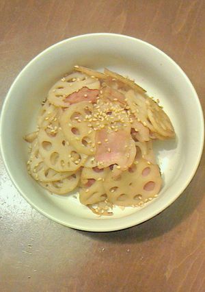 ベーコンとレンコンのきんぴら-レシピのメイン写真
