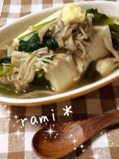 豆腐のきのこあんかけ-レシピのメイン写真