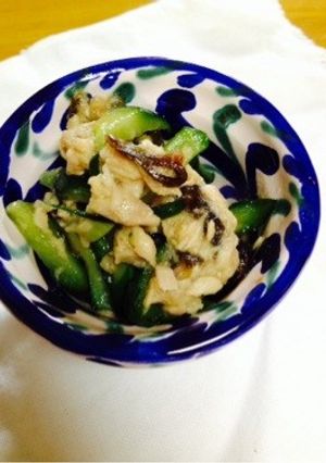 塩昆布とツナキュウリの和え物-レシピのメイン写真