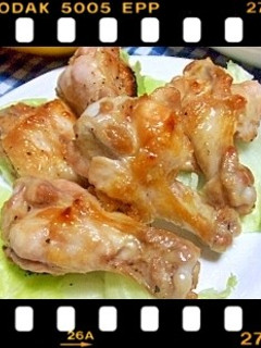 手羽元のにんにく胡椒焼き-レシピのメイン写真