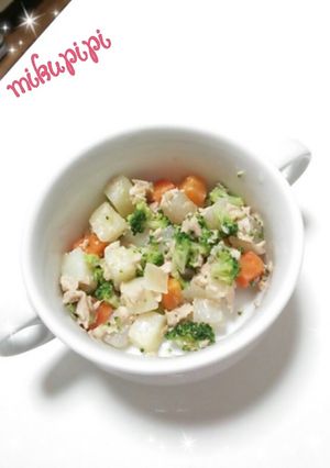 【離乳食】野菜のツナマヨネーズ和え-レシピのメイン写真