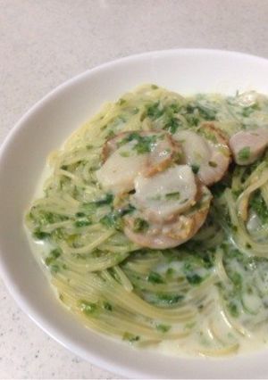 絶品☆生海苔と帆立のクリームパスタ★-レシピのメイン写真