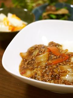 白菜と挽き肉のあったかあんかけ-レシピのメイン写真