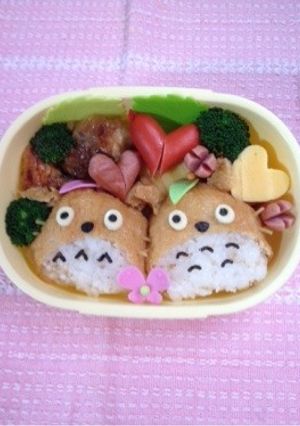 キャラ弁☆お稲荷トトロ弁当-レシピのメイン写真