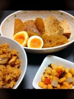 大根と焼き豆腐と半熟たまごの煮物♡-レシピのメイン写真
