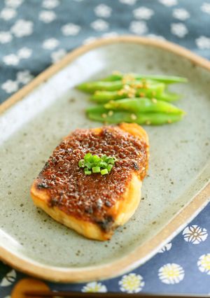 めかじきにぴったり❣甘め味付け葱味噌焼き-レシピのメイン写真