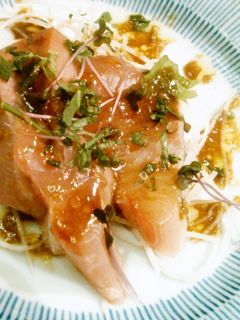 おさしみのお手軽カルパッチョ☆-レシピのメイン写真