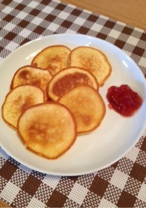 忙しい朝にも！片手でつまめるパンケーキ♪-レシピのメイン写真