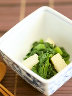 ごま風味の効いた小松菜といかの和え物-レシピのメイン写真