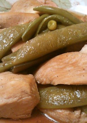 さやえんどうと鶏肉の簡単煮物☆-レシピのメイン写真