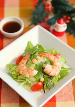 ★X'mas にはシュリンプ添えサラダ★-レシピのメイン写真