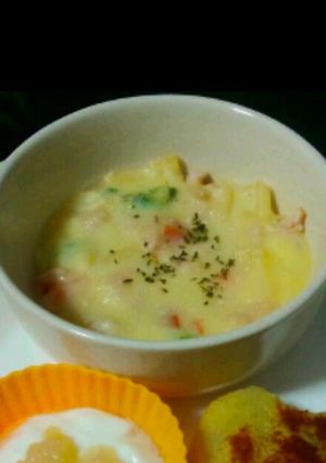 離乳食:中期〜マカロニグラタン-レシピのメイン写真