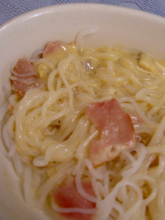 なんちゃってパスタ(カルボナーラ)-レシピのメイン写真