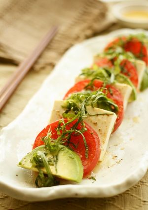 豆腐とアボカドの和風カプレーゼ-レシピのメイン写真