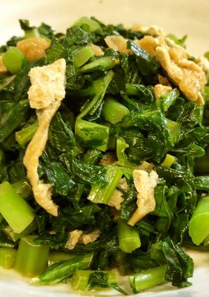 大根の葉と油揚げの炒め物-レシピのメイン写真
