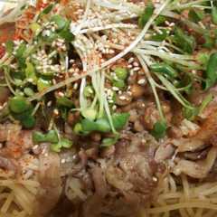 納豆パスタ 和風＆中華風-レシピのメイン写真