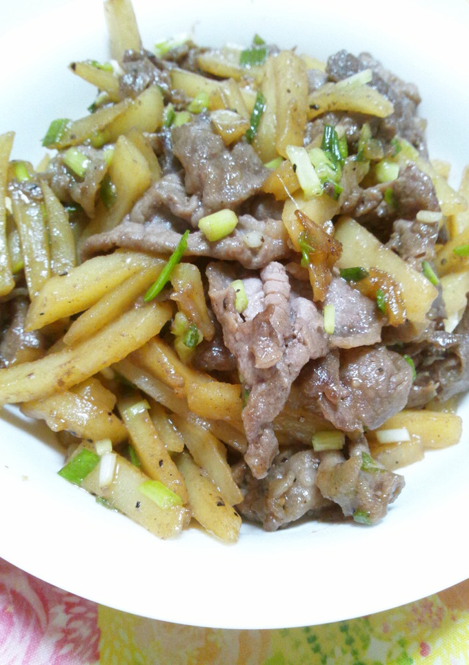 超簡単★牛肉とじゃがいものすき焼き風炒め-レシピのメイン写真