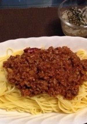 簡単ミートソースパスタ-レシピのメイン写真