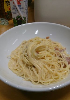 炊飯器でできちゃう！とろとろカルボナーラ-レシピのメイン写真