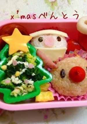 Xmasキャラ弁-レシピのメイン写真