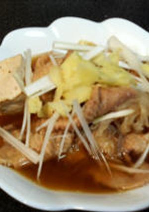 鳥皮の味噌スープ-レシピのメイン写真