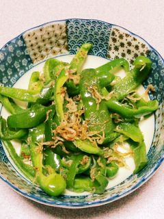 ピーマンとじゃこの昆布茶炒め-レシピのメイン写真
