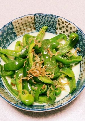 ピーマンとじゃこの昆布茶炒め-レシピのメイン写真