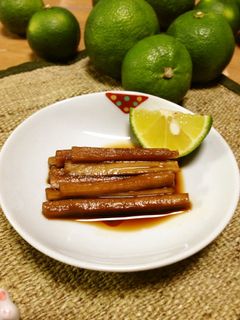 大根の皮の醤油漬け-レシピのメイン写真