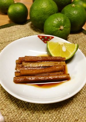 大根の皮の醤油漬け-レシピのメイン写真