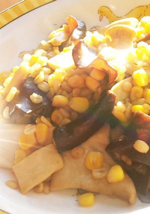 便秘解消に★押し麦入りエリンギの中華炒め-レシピのメイン写真