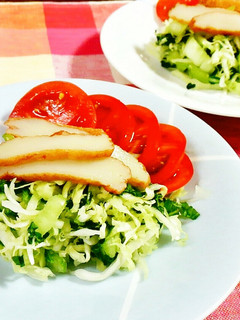 青梗菜・キャベツとさつま揚げのサラダ♪-レシピのメイン写真