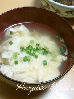 かき玉汁☆かくし技でふんわり卵-レシピのメイン写真