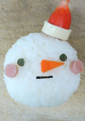簡単スノーマン☆クリスマス弁に～-レシピのメイン写真