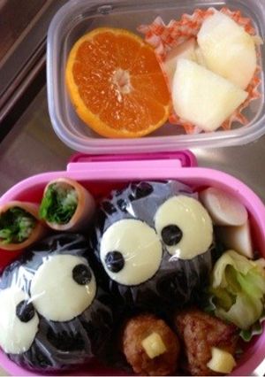 キャラ弁 まっくろくろすけ-レシピのメイン写真