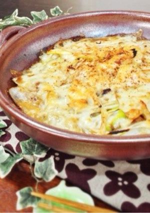 簡単！鯖缶でネギ味噌グラタン-レシピのメイン写真
