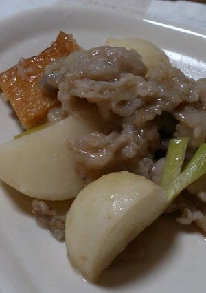蕪と豚肉の塩麹炒め-レシピのメイン写真