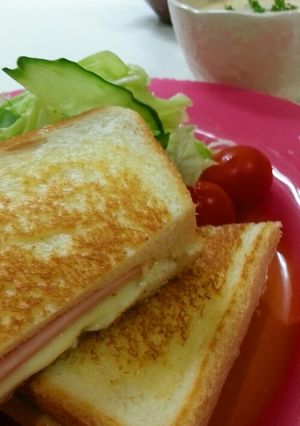 フライパンで簡単！ホットサンド。-レシピのメイン写真