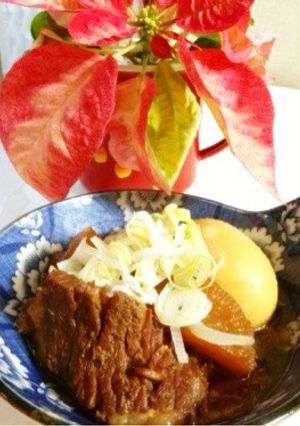 簡単！圧力鍋で時短の牛すじ煮込み☆-レシピのメイン写真