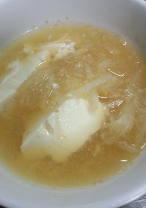 ☆くずし豆腐と千本大根味噌汁☆-レシピのメイン写真