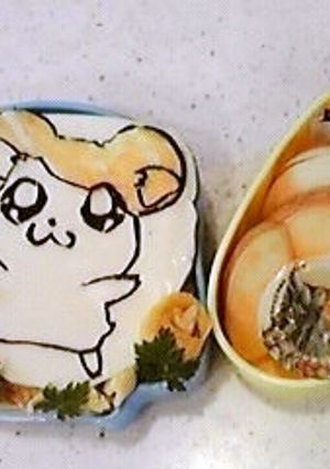 可愛いハムタローのキャラ弁♪♪-レシピのメイン写真