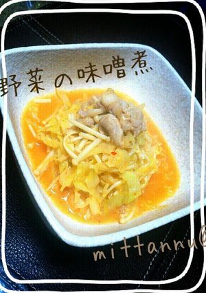 簡単☆キャベツと鶏肉の味噌煮-レシピのメイン写真